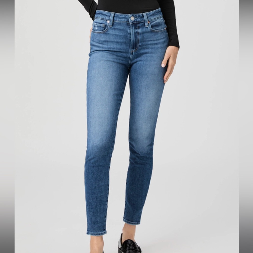 COPY - *FREE WITH BUNDLE* Paige Hoxton Ankle Jean in Faded Black Size 25